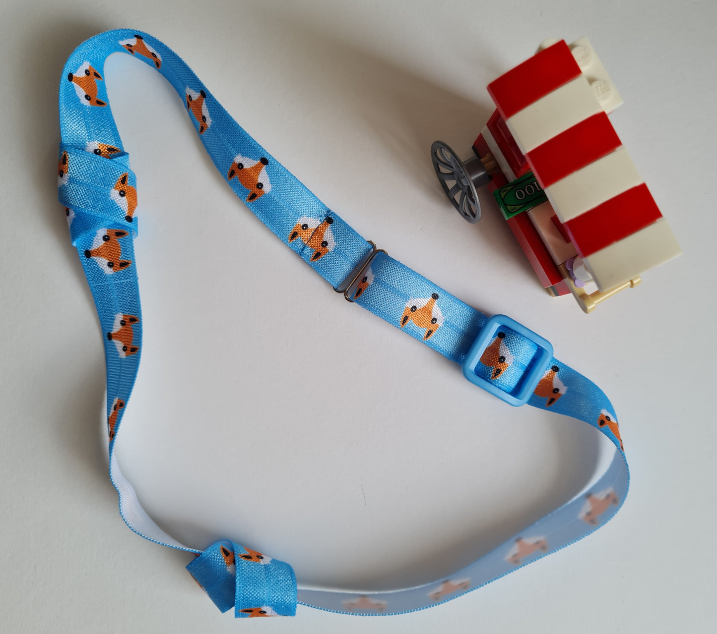 Bandeau ajustable pour implant cochléaire et prothèse auditive motif renard taille ajustable serre tête anti perte