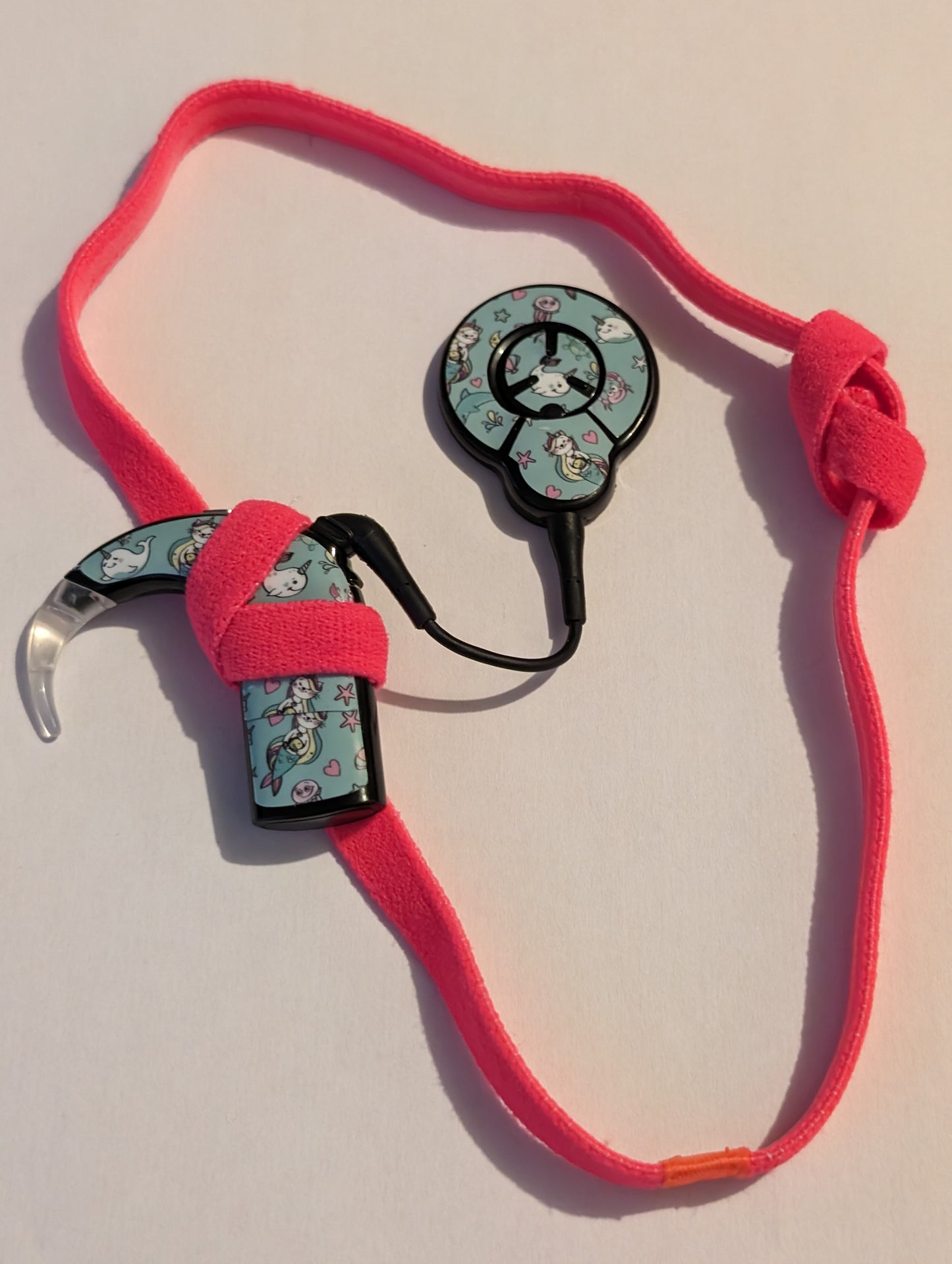 BANDEAU SPORT ANTIDERAPANT POUR IMPLANT COCHLEAIRE ET PROTHESES AUDITIVES POUR ENFANT