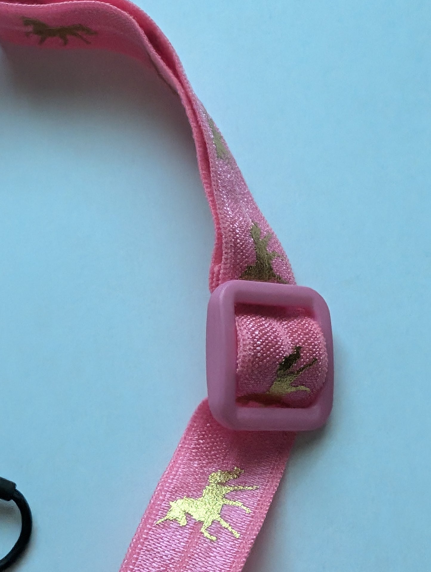 Bandeau pour implant cochléaire et prothèse auditive imprimé licorne serre tête anti perte taille ajustable
