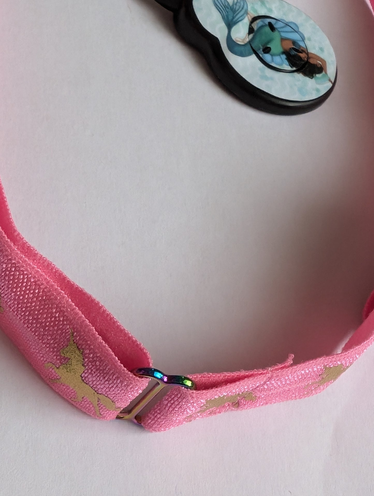 Bandeau pour implant cochléaire et prothèse auditive imprimé licorne serre tête anti perte taille ajustable