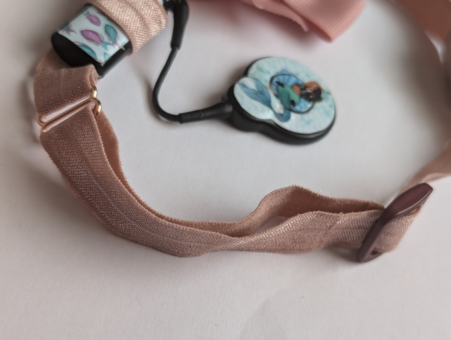 Bandeau ajustable pour implant cochléaire et prothèse auditive pour bebe et jeunes enfants avec petit nœud coulisssant