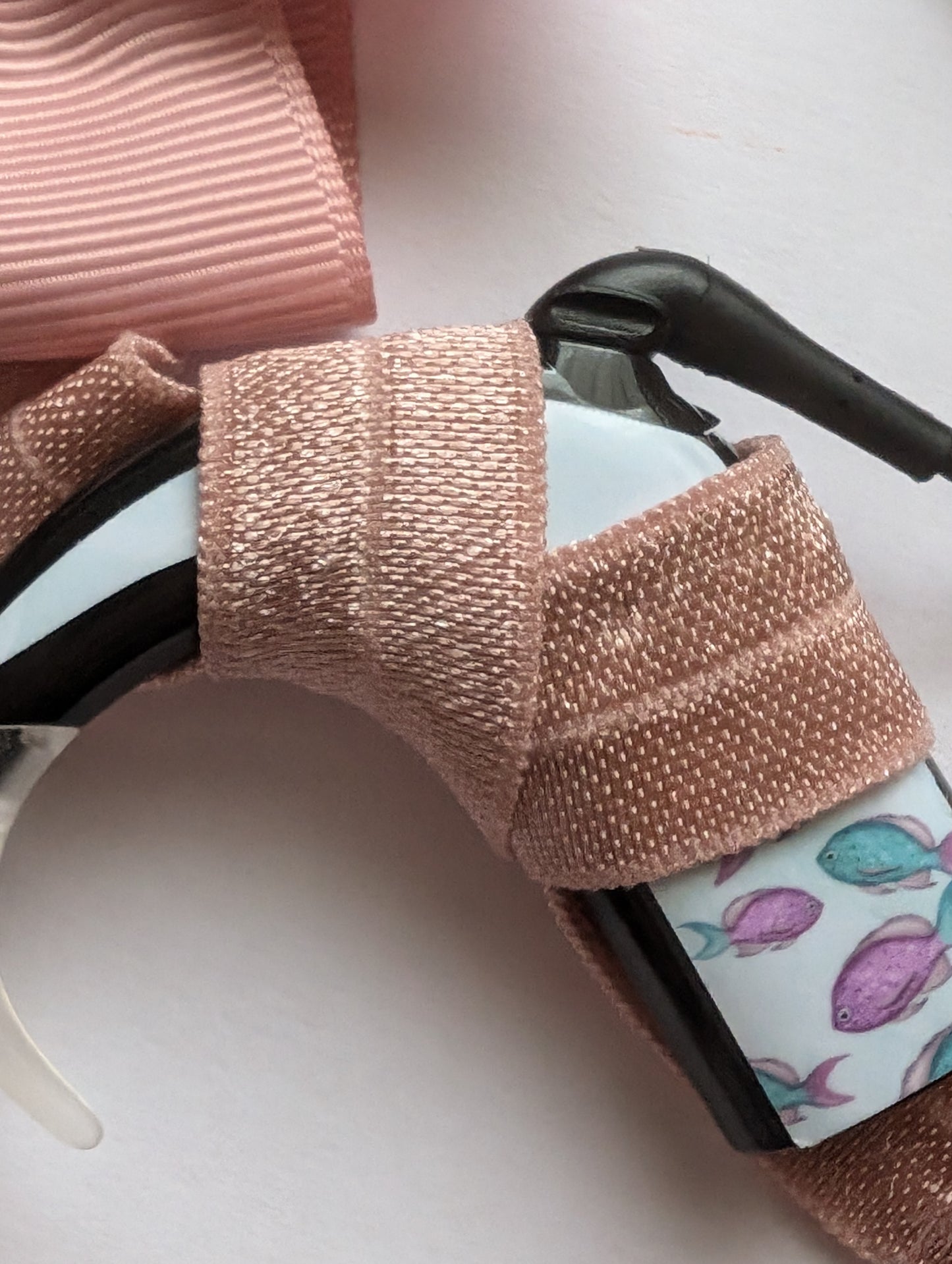 Bandeau ajustable pour implant cochléaire et prothèse auditive pour bebe et jeunes enfants avec petit nœud coulisssant