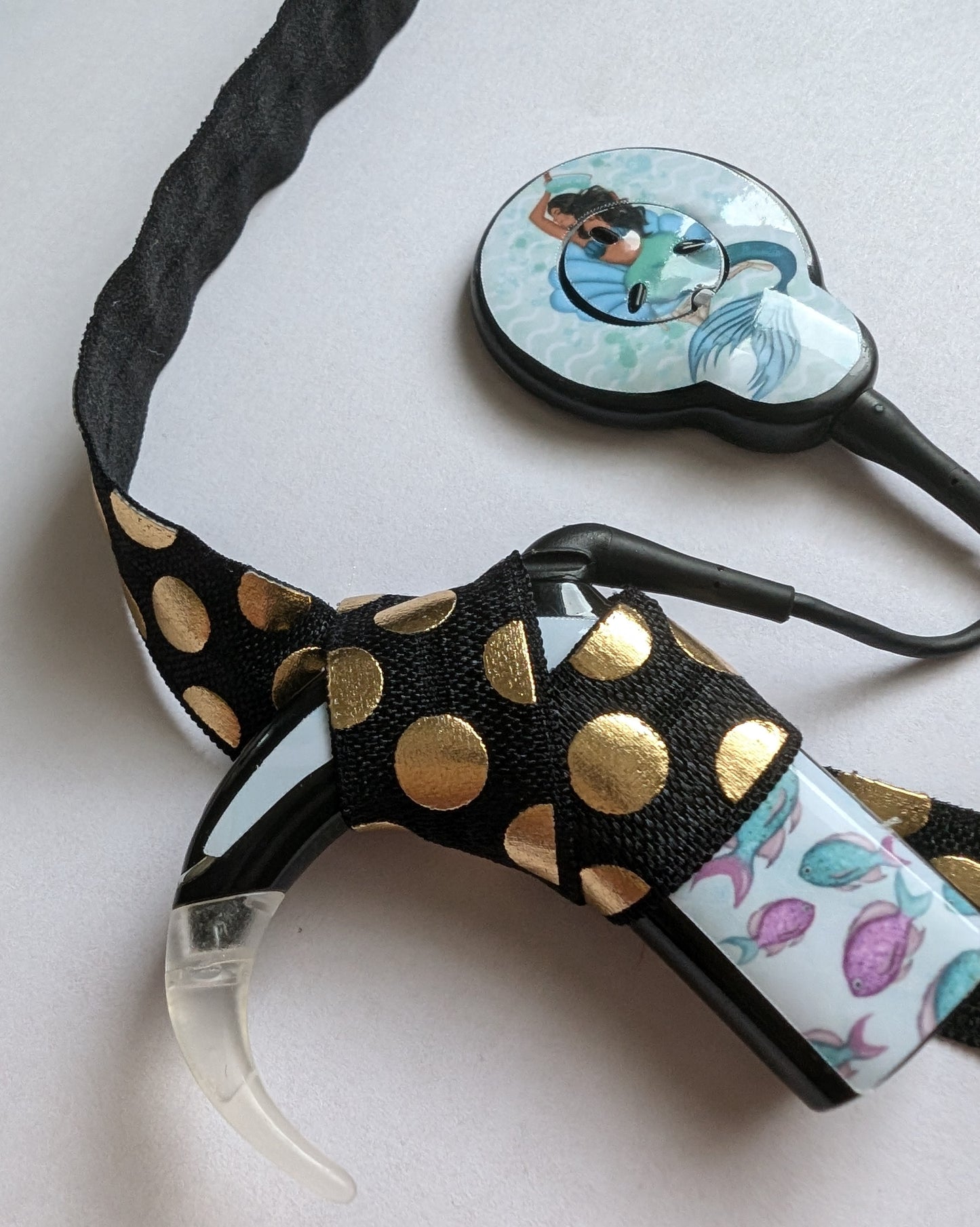 Bandeau ajustable pour implant cochléaire et prothèse auditive serre tête anti perte