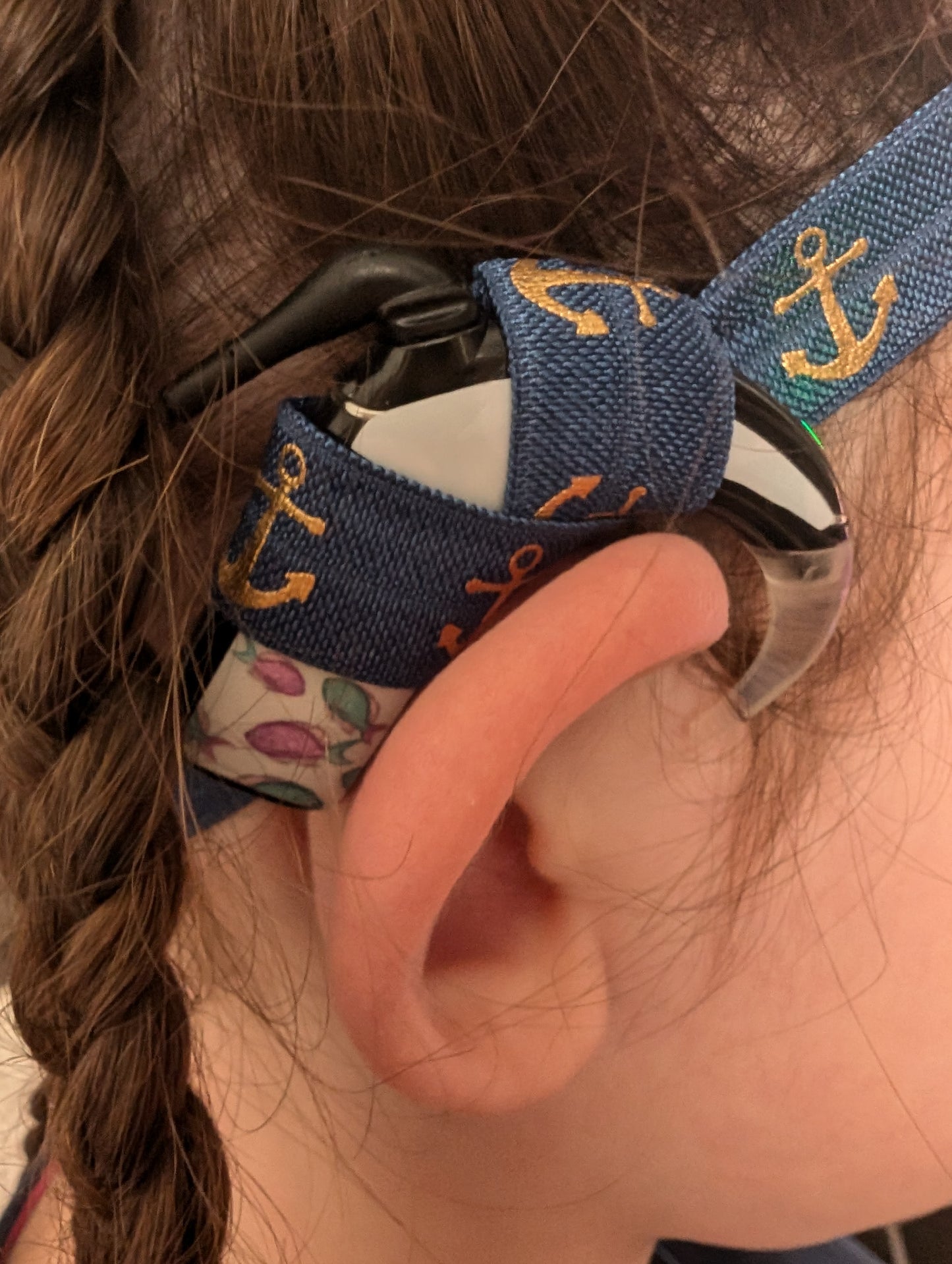 Bandeau réglable pour les implants cochléaires et prothèses auditives serre tête anti perte implant