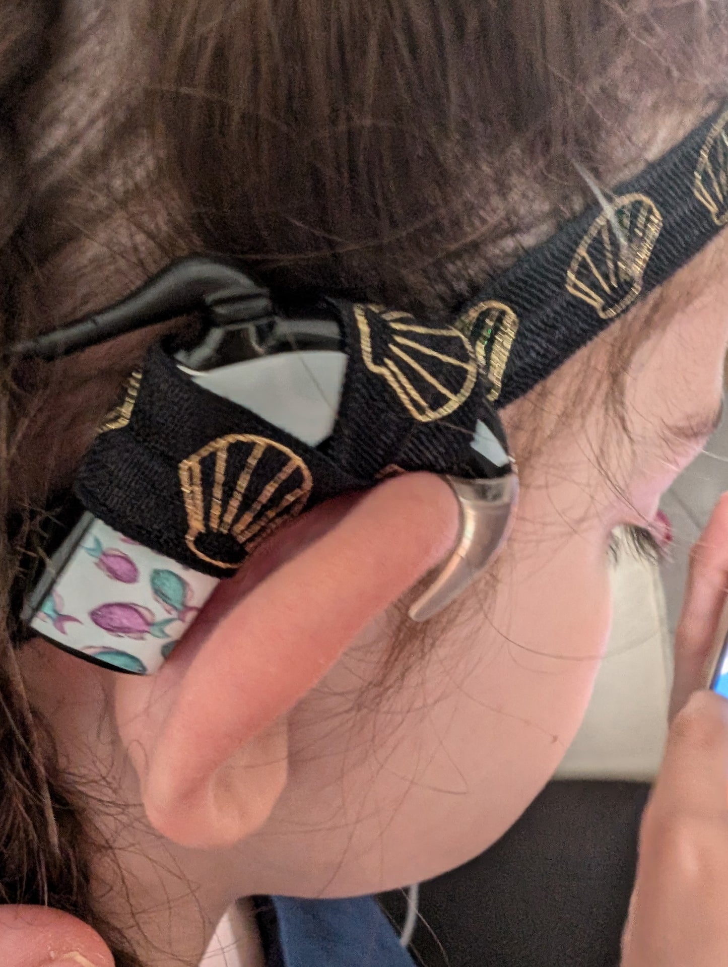Bandeau réglable pour les implants cochléaires et prothèses auditives serre tête anti perte implants
