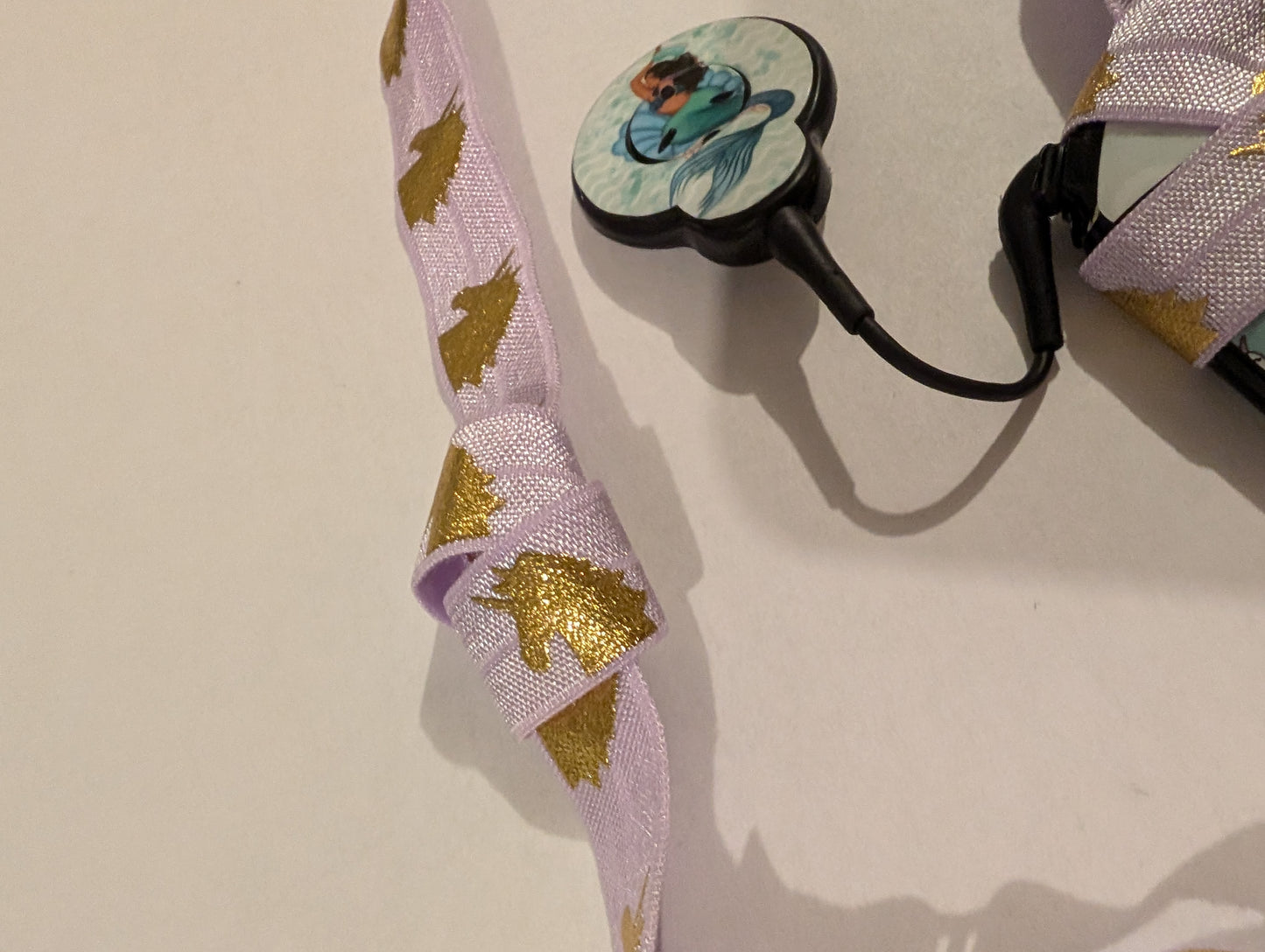 Bandeau pour implant cochléaire et prothèse auditive imprimé licorne serre tête anti perte taille ajustable