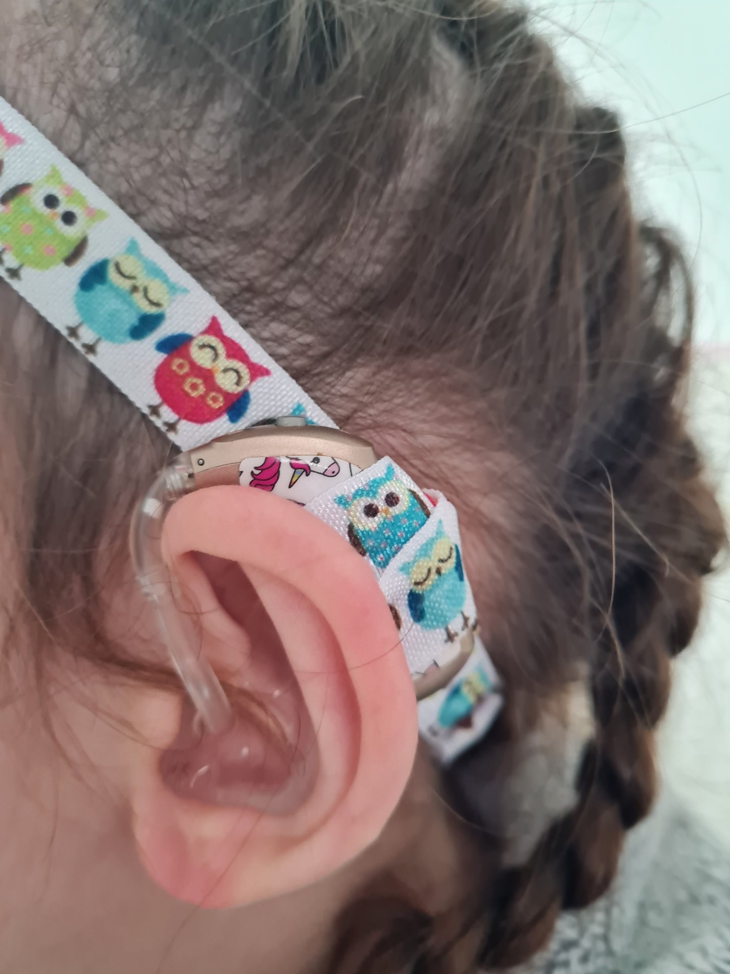 Bandeau maintien implant cochléaire et prothèses auditives pour garçon - Bretelles d oreilles - Securite enfant anti perte pour protheses