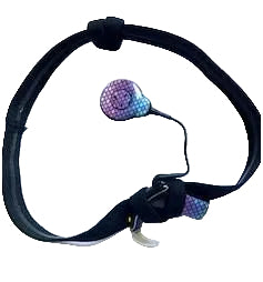 Bandeau antidérapant extensible large pour implants cochleaires et protheses auditives