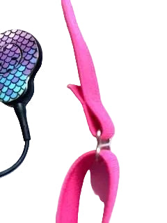 Bandeau elastique a taille ajustable pour implants cochleaires et protheses auditives