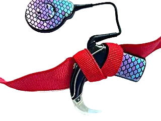 Bandeau antiderapant large pour implant cochleaire et prothese auditive 20mm