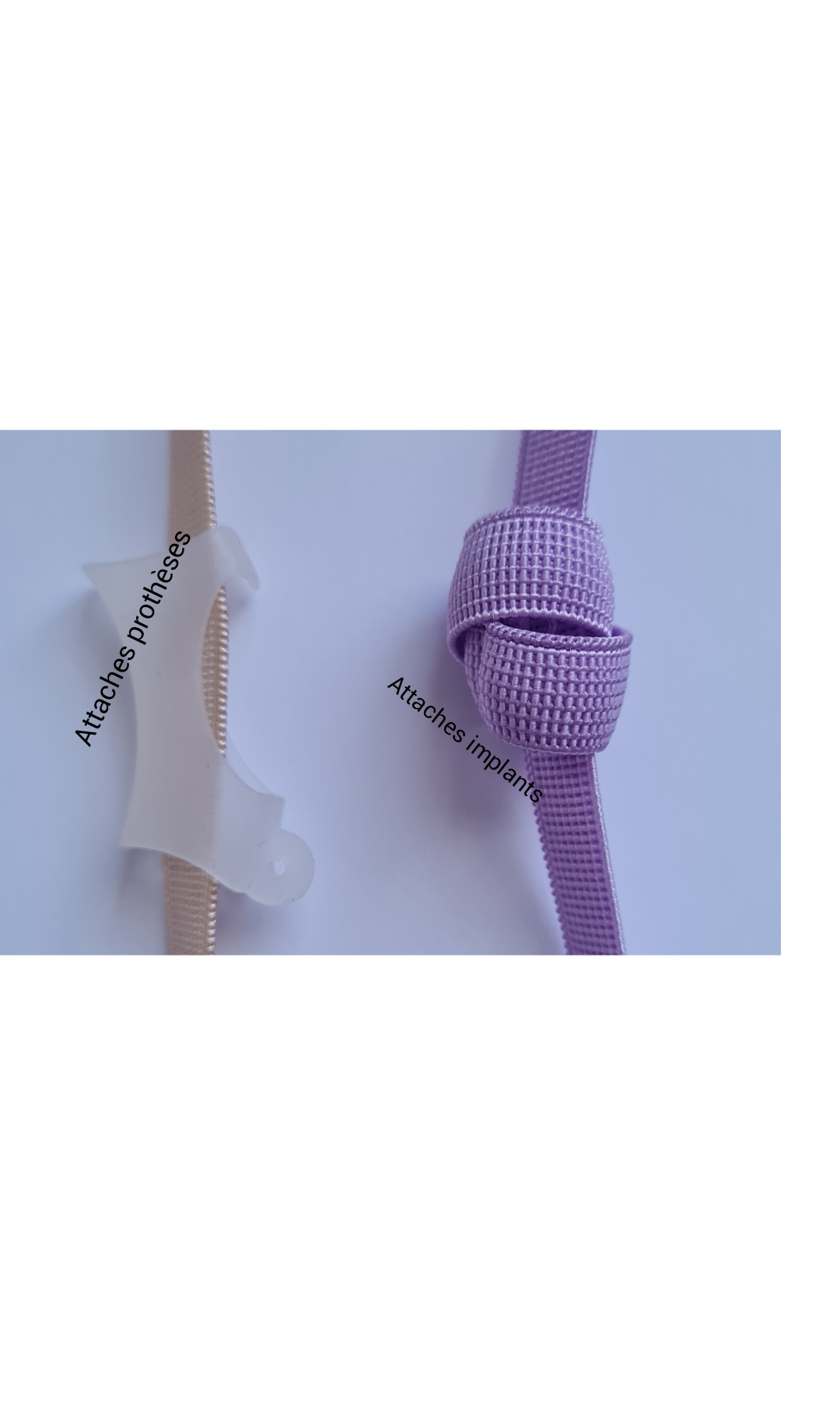 Bandeau réglable antidérapant pour implant cochléaire et prothèses auditives avec nœud coulissant