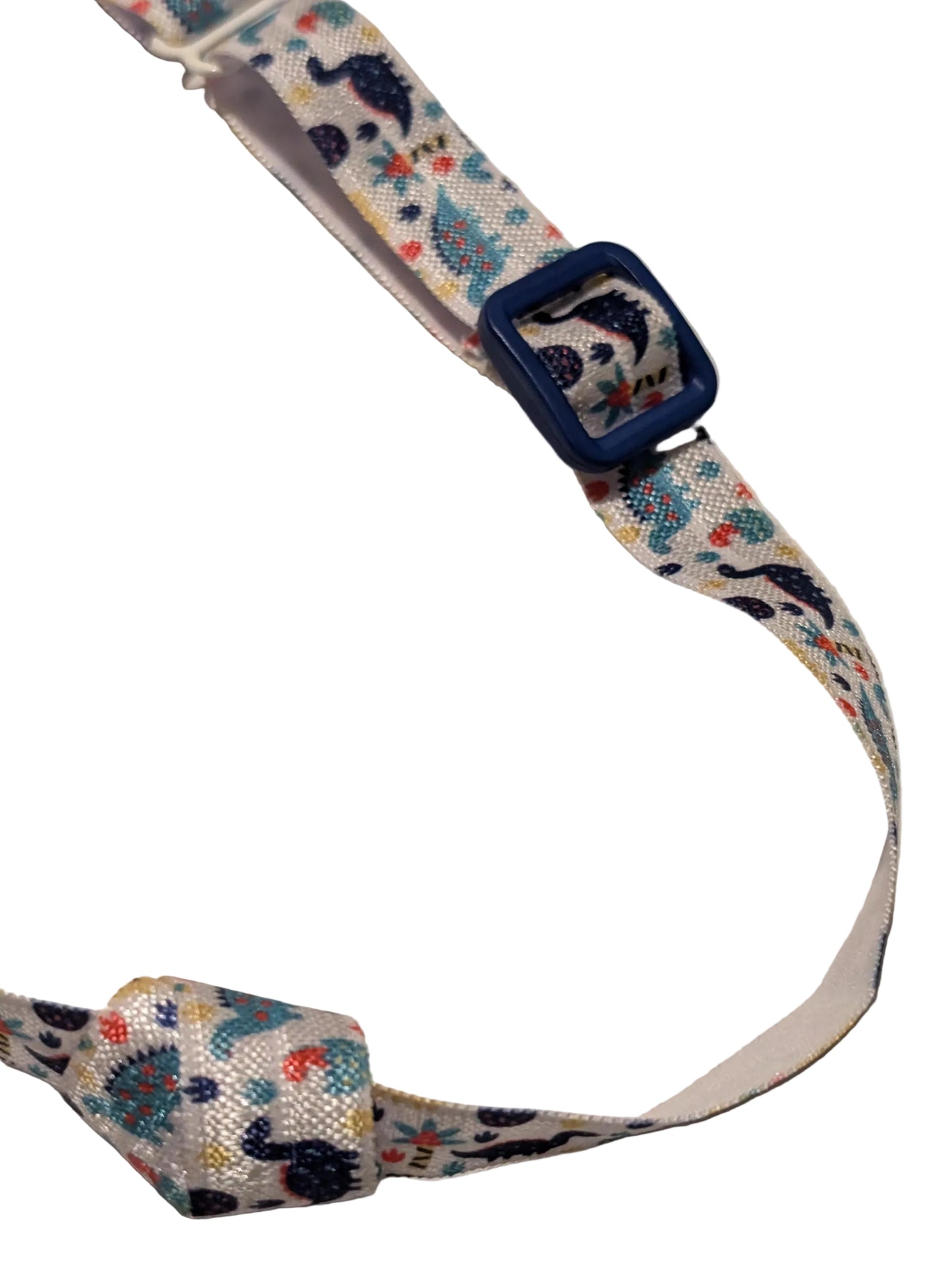 Bandeau ajustable  pour implant cochléaire et prothèses pour enfants et bébés motif Dino