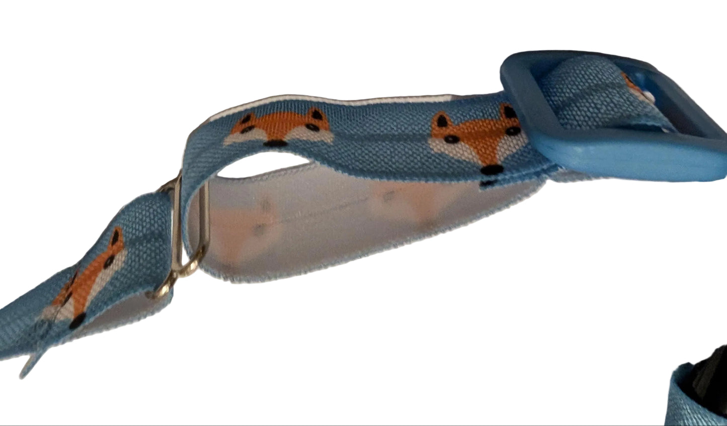 Bandeau ajustable pour implant cochleaire et aides auditives motif renard