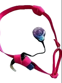 Bandeau elastique a taille ajustable pour implants cochleaires et protheses auditives