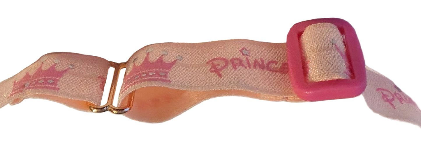 Bandeau reglable pour implant cochléaire et prothèse auditive motif princesse