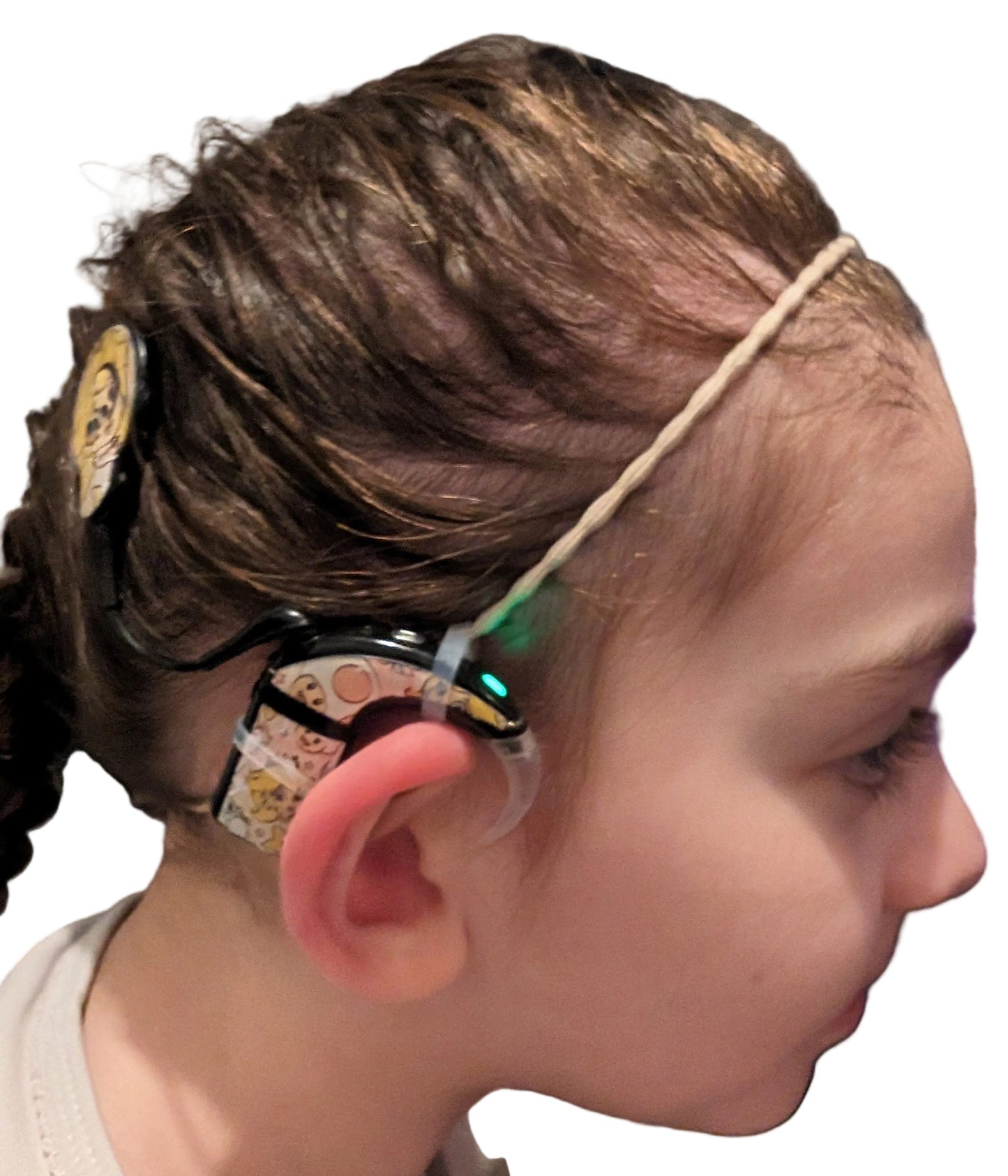 Bandeau de maintien fin pour implants cochléaires et prothèses auditives