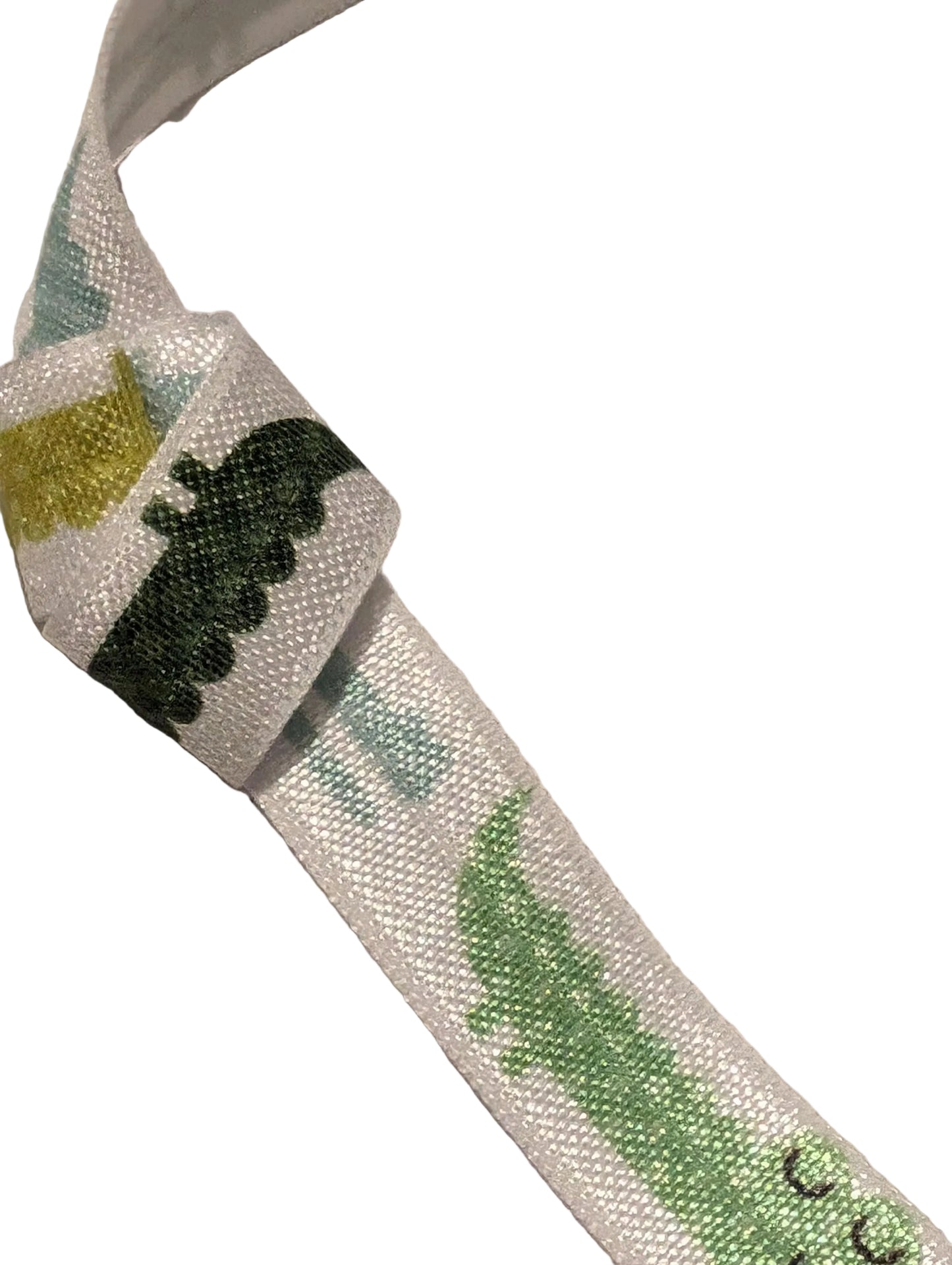 Bandeau réglable pour implant cochléaire et prothèses motif crocos pour enfant