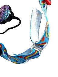 Bandeau ajustable pour implant cochleaire et aide auditive arc en ciel