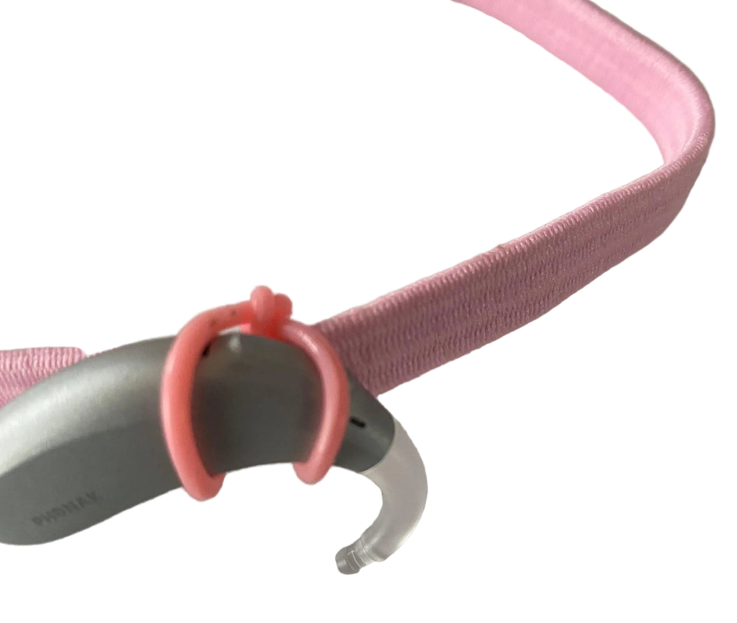 Bandeau elastique plat pour le maintien des implants cochleaires et aides auditives 10 mm large