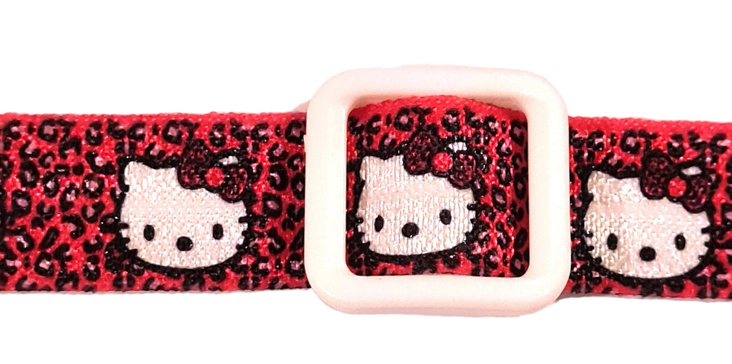 Bandeau ajustable  pour implant cochleaire et prothèses motif Chaton