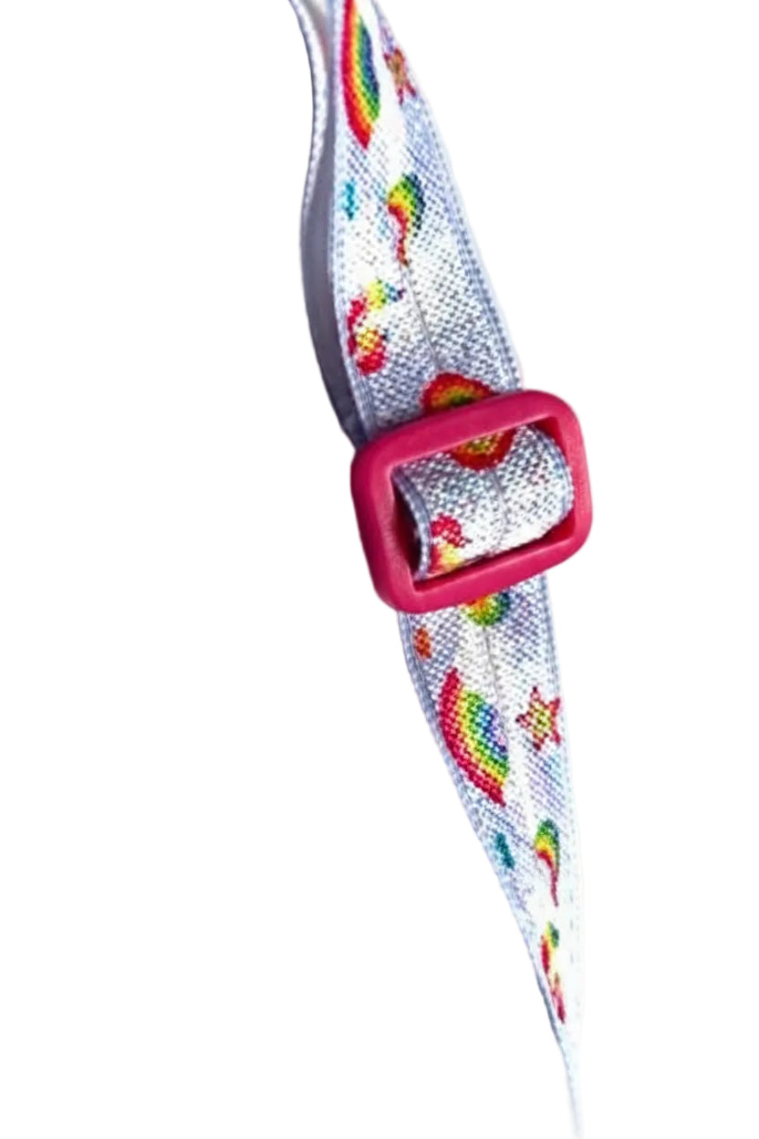 bandeau ajustable pour implant cochleaire et aide auditive motif licorne
