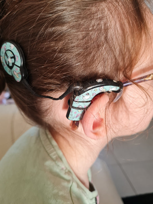 Accessoires lunette pour le maintien des prothèses auditives et implant  Anti perte Cordon lunette