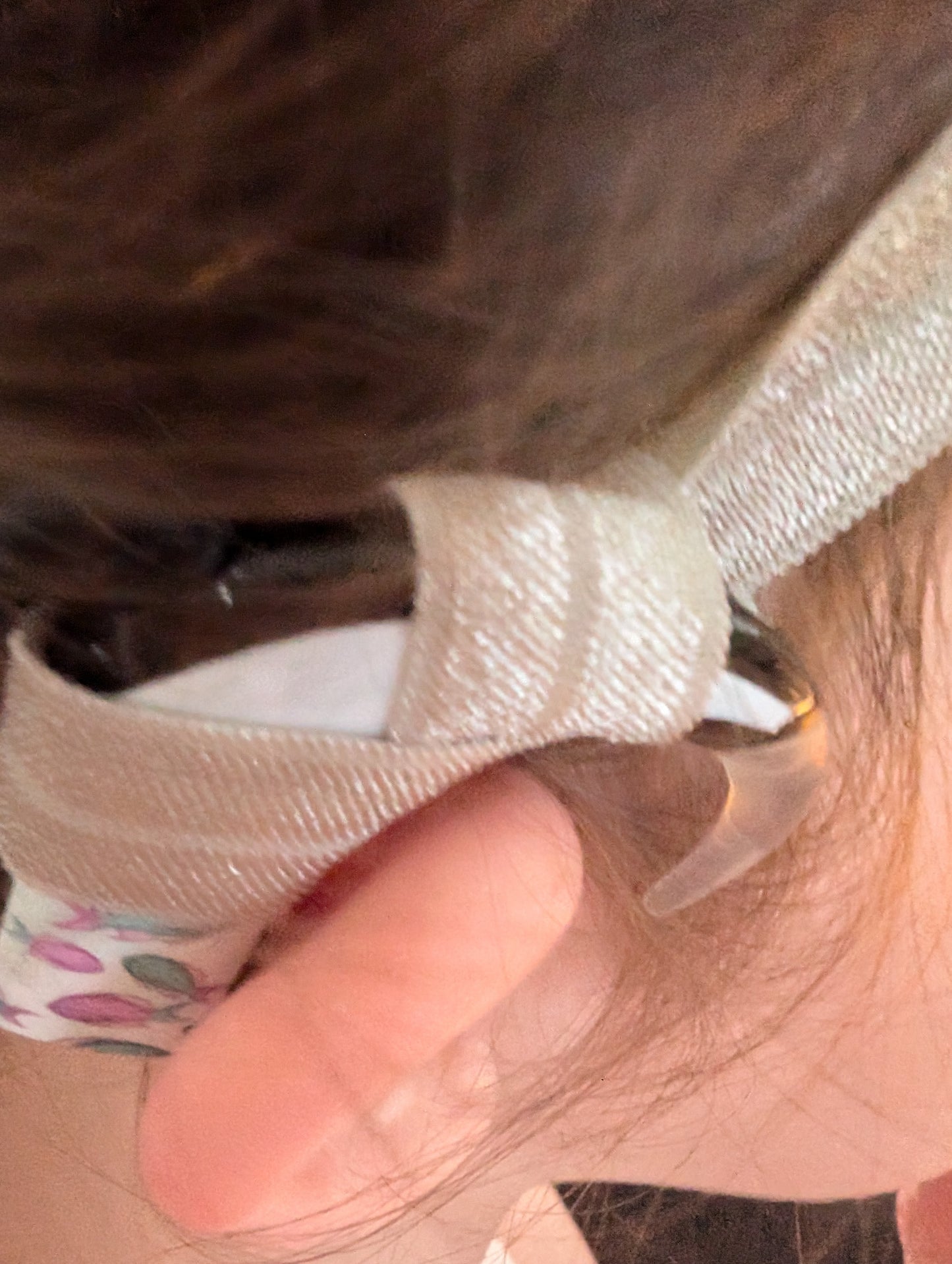 Bandeaux satin unis pour implant  cochléaire et prothèse auditive taille ajustable ou classique serre tête anti perte implant