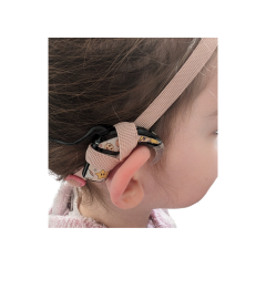 Bandeau antidérapant fin 10 mm pour maintien implant cochléaire et prothèses auditives taille reglable