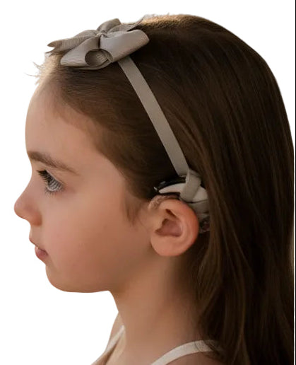 Bandeau antidérapant avec joli nœud pour bébés et jeunes enfants