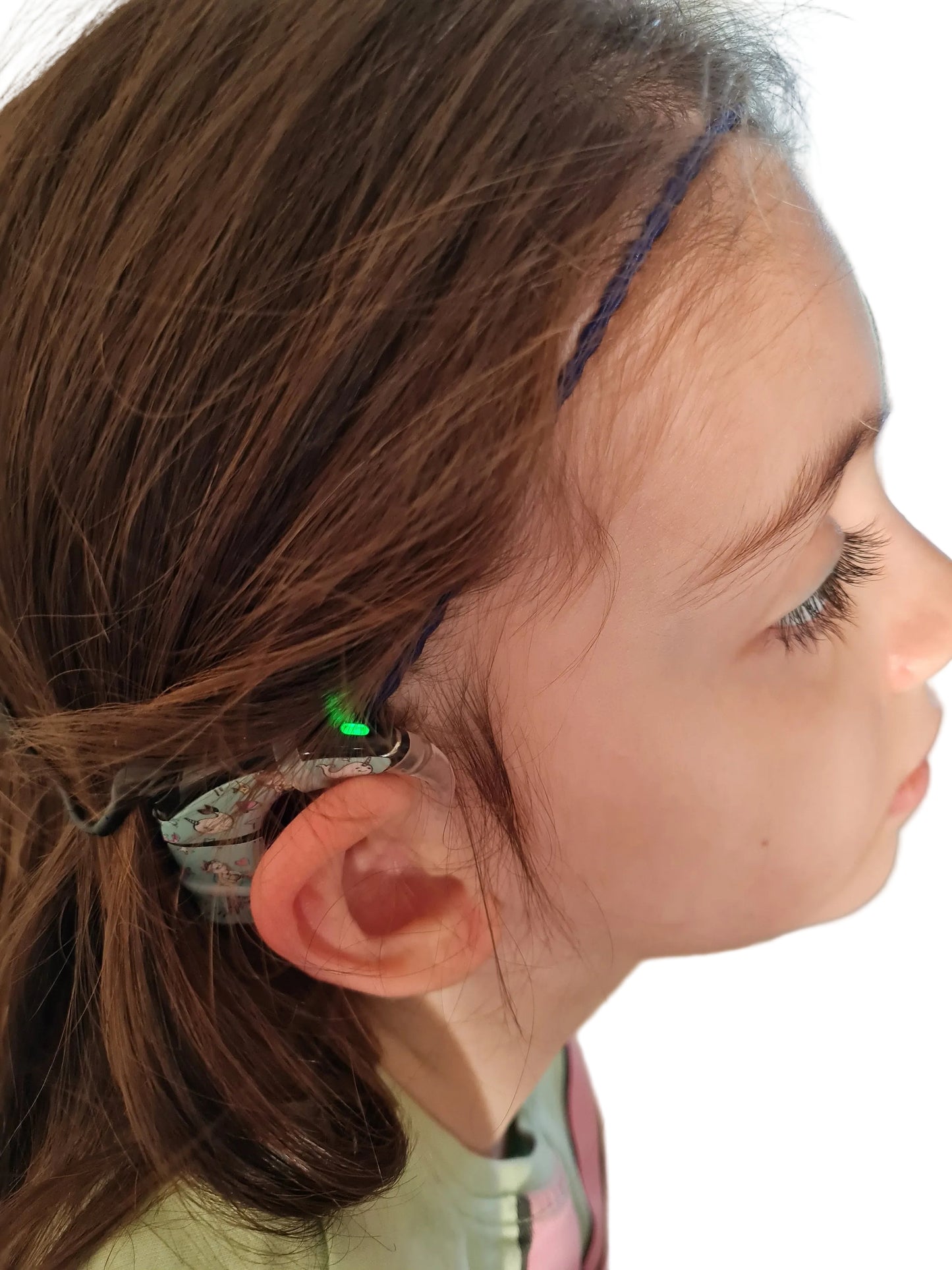 Bandeau de maintien fin pour implants cochléaires et prothèses auditives