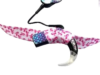 Bandeau ajustable pour implant cochleaire et aide auditive Octobre rose