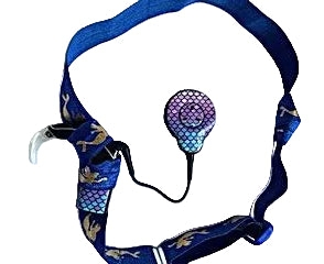 bandeau pour implant et prothèses réglable motif sirène dore serre tete anti perte implant motif sirene