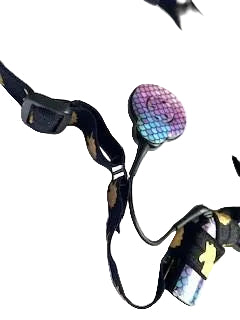 Bandeau réglable  pour le maintien des implants cochléaire et prothèses auditives motif licorne