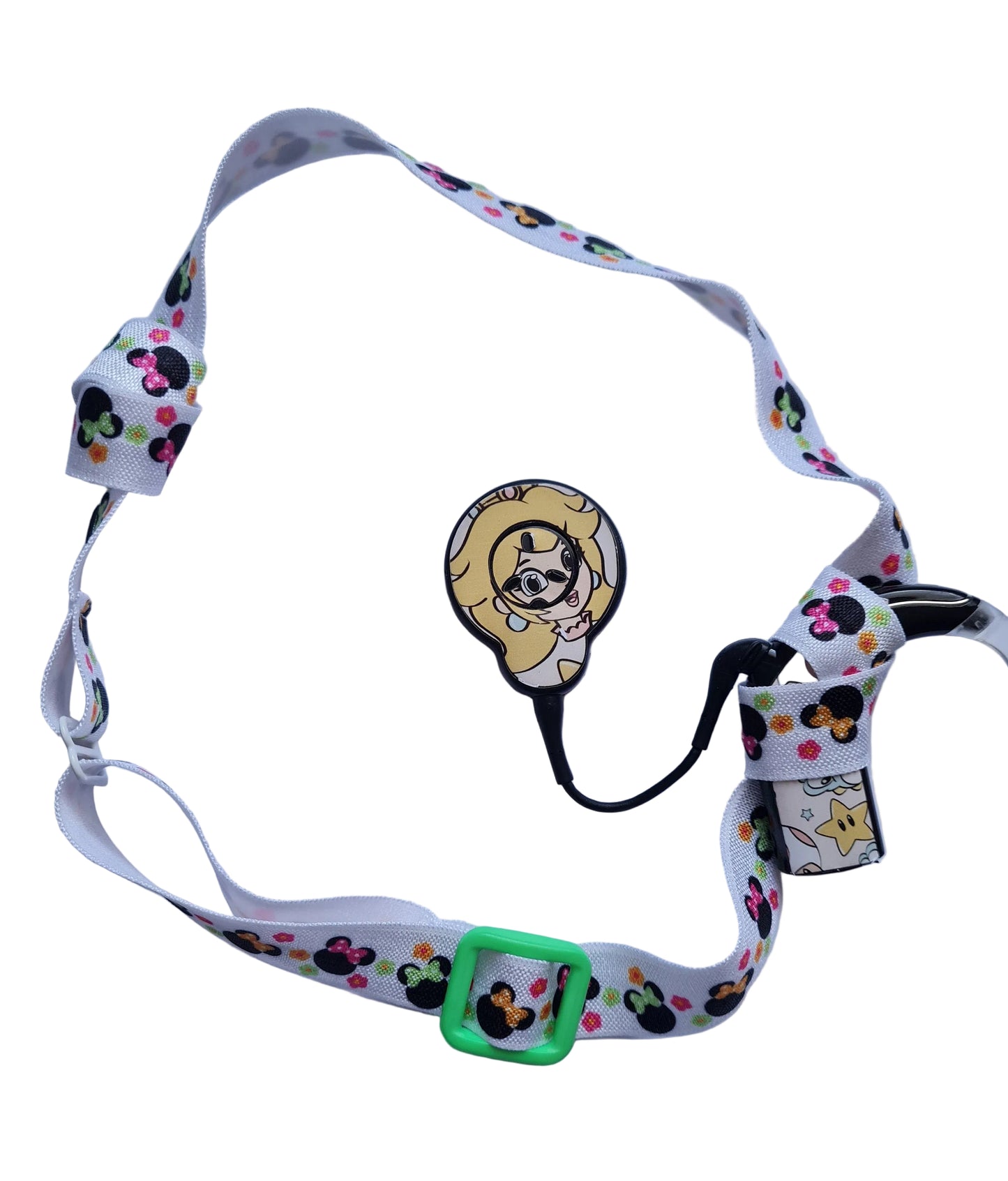 Bandeau ajustable pour implant cochleaire et prothèses motif Souris