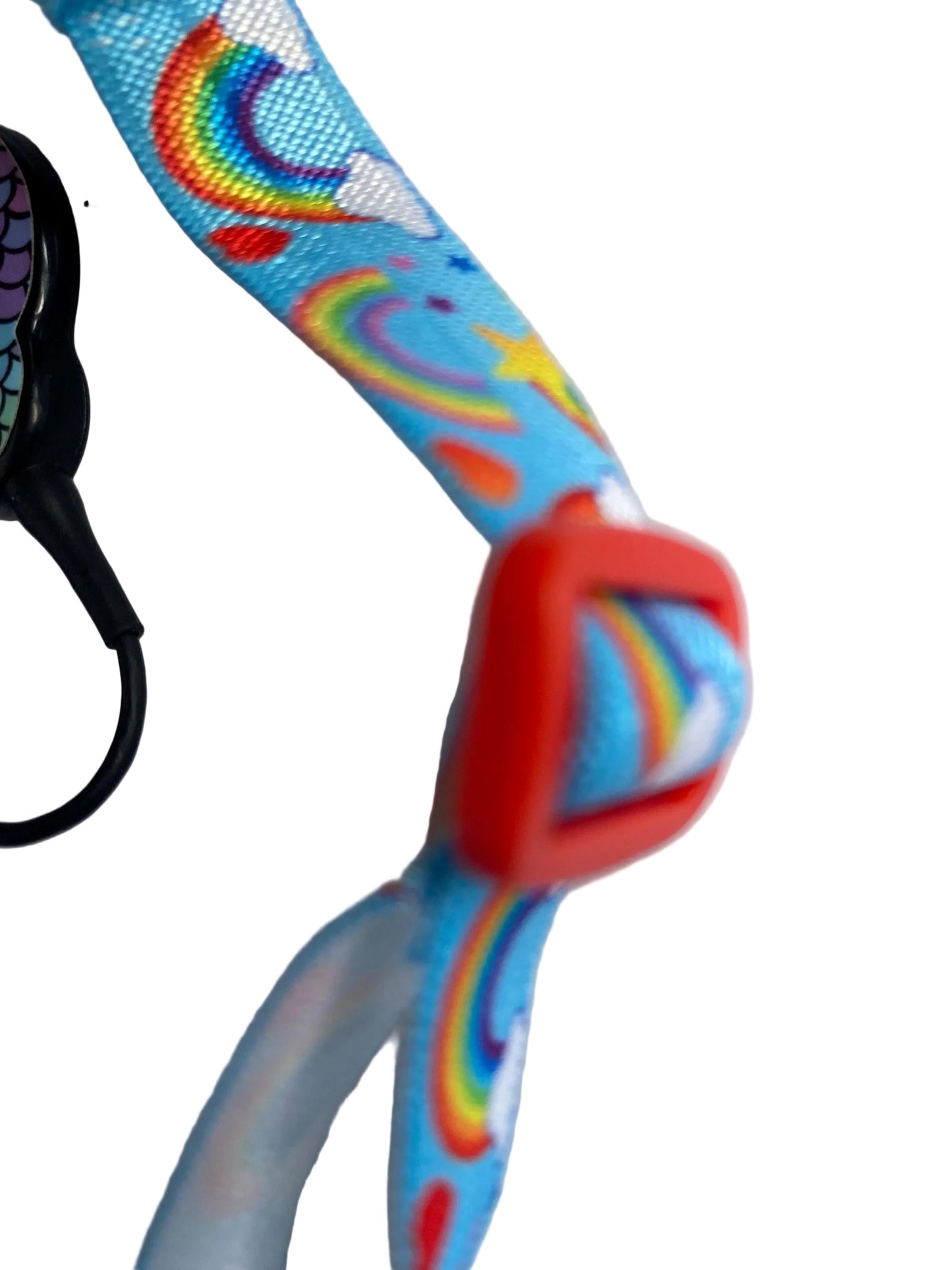 Bandeau ajustable pour implant cochleaire et aide auditive arc en ciel