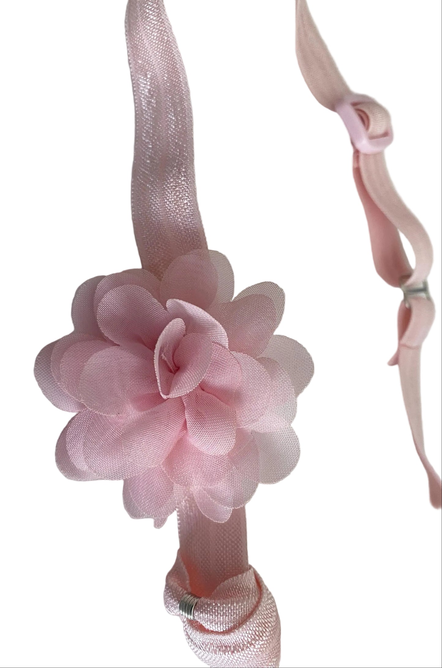 Bandeau en satin antidérapant avec nœud ou fleur coulissant pour implant cochléaire  et prothèses auditives
