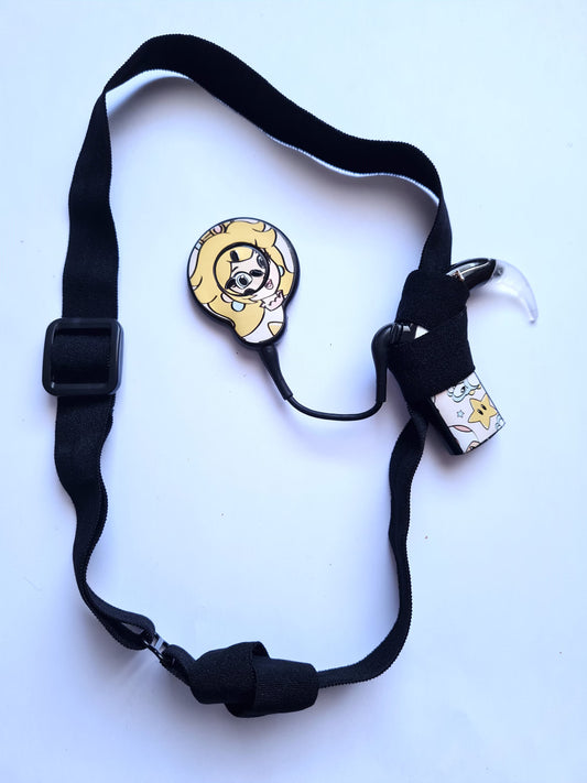 Bandeaux ajustable uni pour implant cochleaire et aide auditive coloris mat