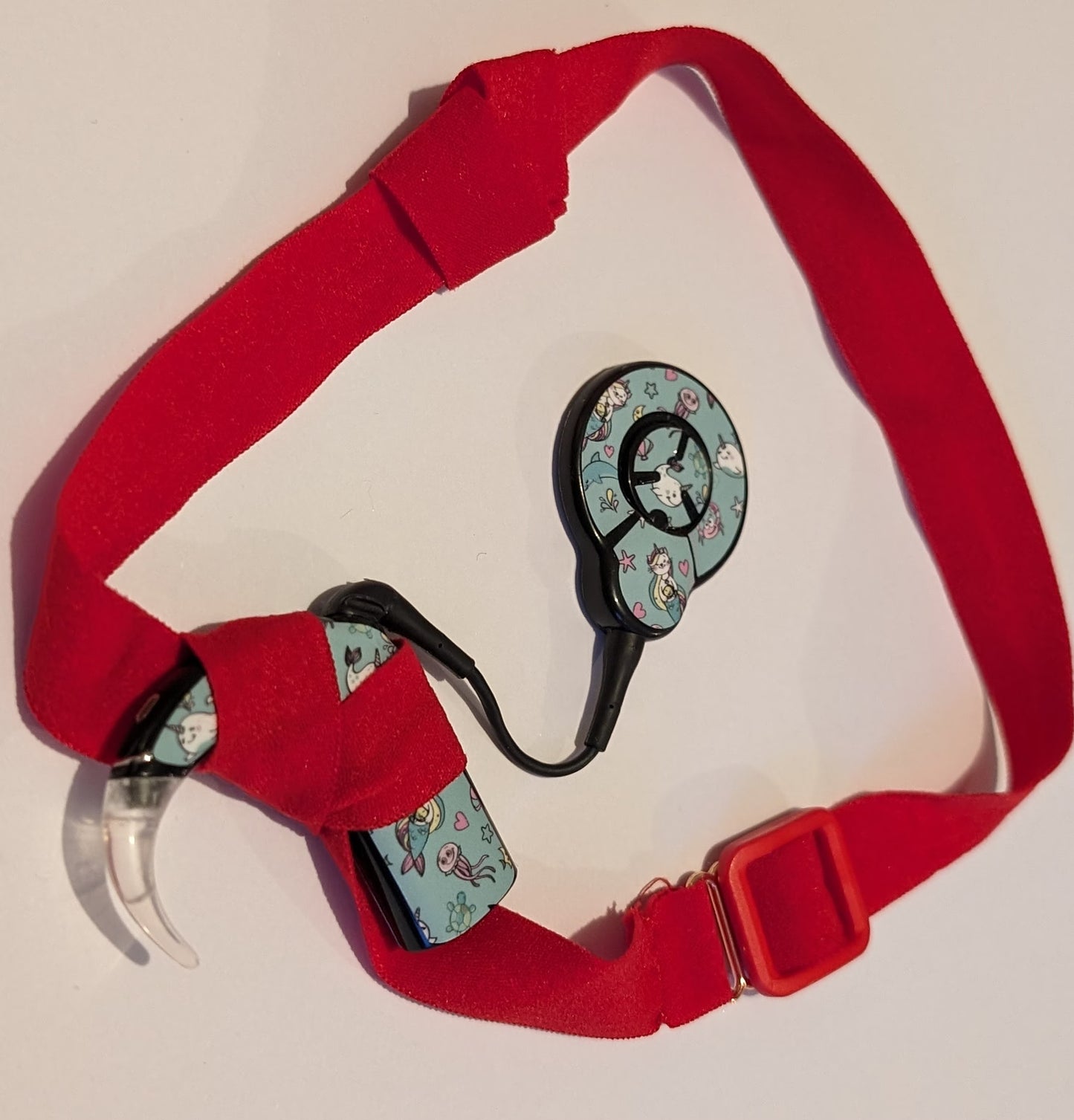 Bandeaux ajustable uni pour implant cochleaire et aide auditive coloris mat