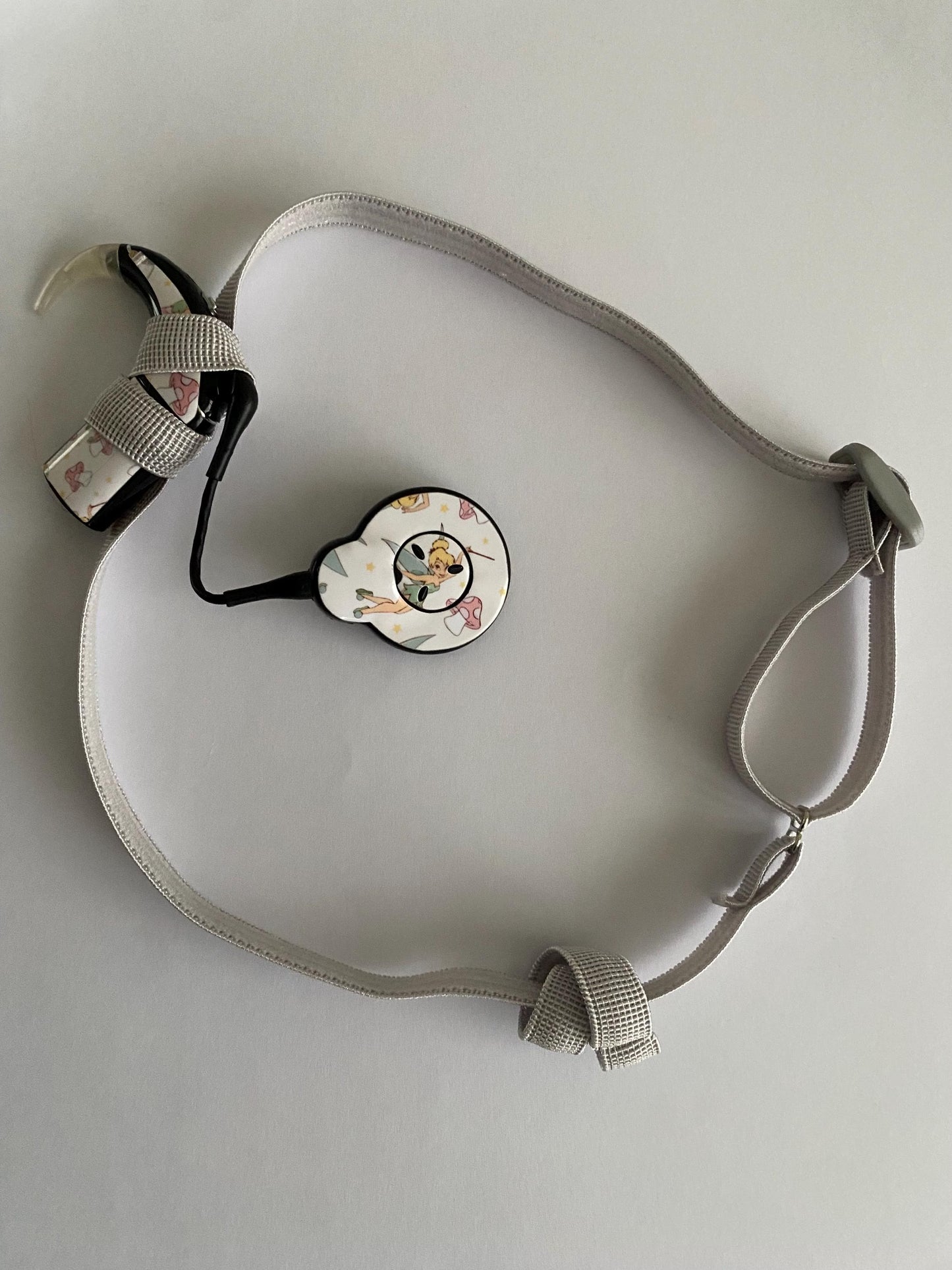 Bandeau antidérapant ajustable pour implant cochleaire et aide auditive 10 mm