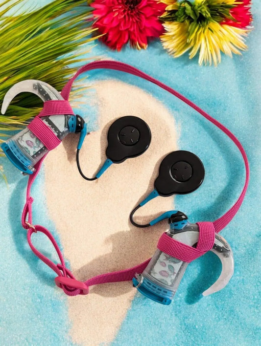 Bandeau antiderapant ajustable pour kit eau implant cochleaire spécial natation