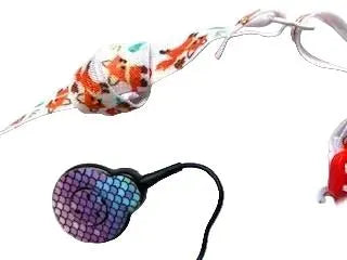 Bandeau ajustable pour implant cochleaire et prothese auditive motif renard