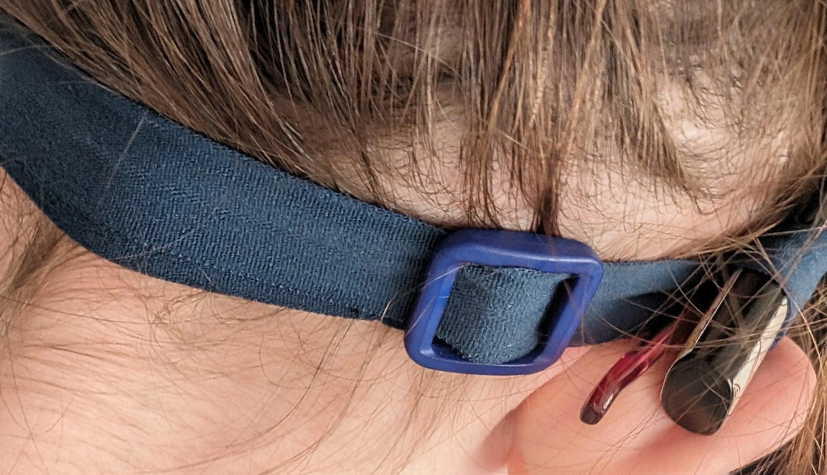 Bandeaux ajustable uni pour implant cochleaire et aide auditive coloris mat